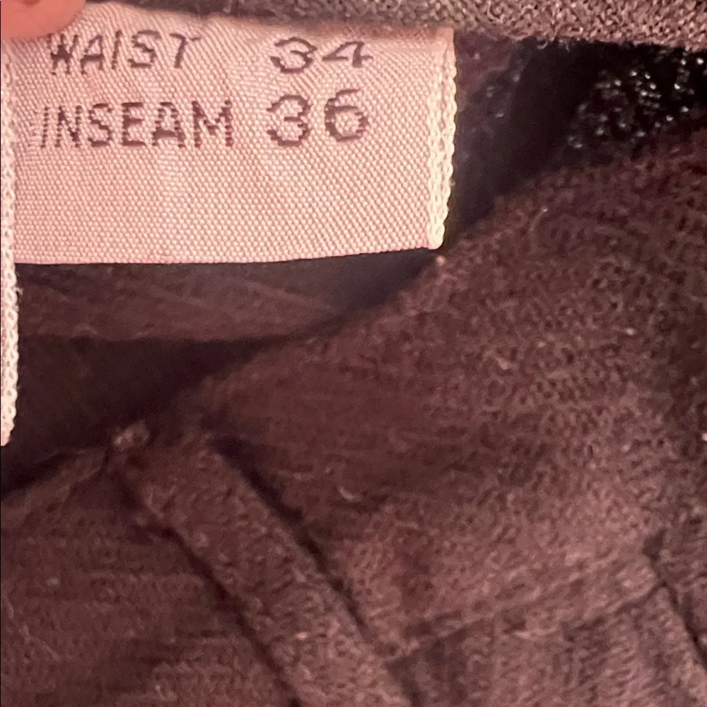 Classic Black Men's  Wool blend Pants 34/36 - Picture 9 of 9